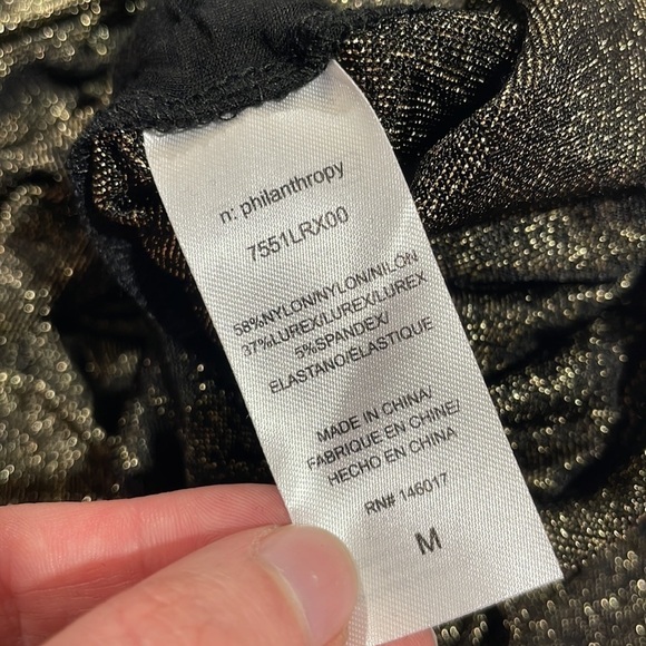 NWT n:philanthropy DEMETRA Ruched Side Mini DRESS Gold Shimmer - Picture 8 of 11